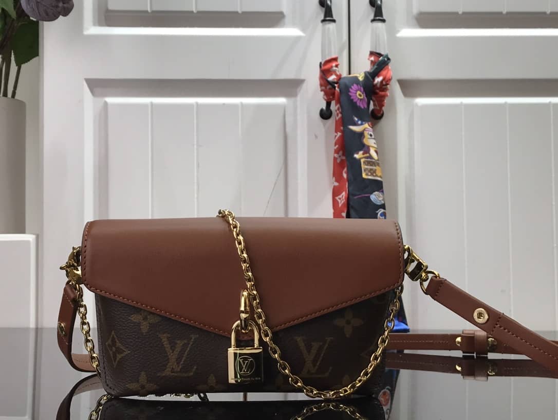 Louis Vuitton Padlock On Strap Monogram Replica Shoulder Bag Brown M80559 - DEEPREPS
