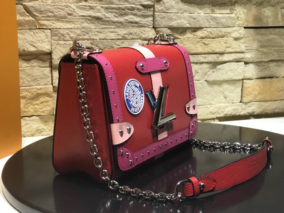 Louis Vuitton Twist MM Bag Red M50296 Replica - DEEPREPS