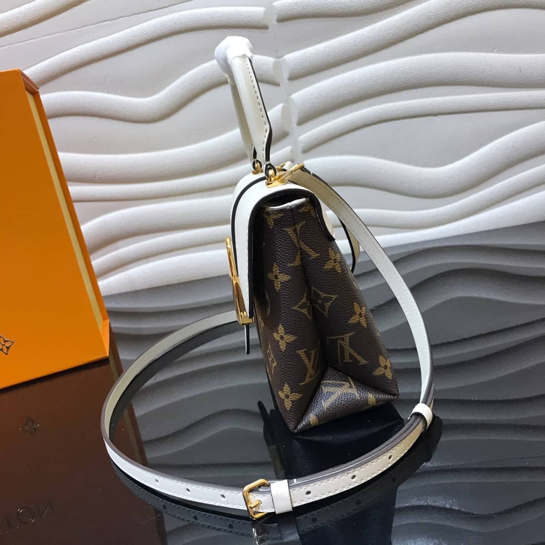 Louis Vuitton Locky BB Replica Crossbody Bag White M44321 - DEEPREPS