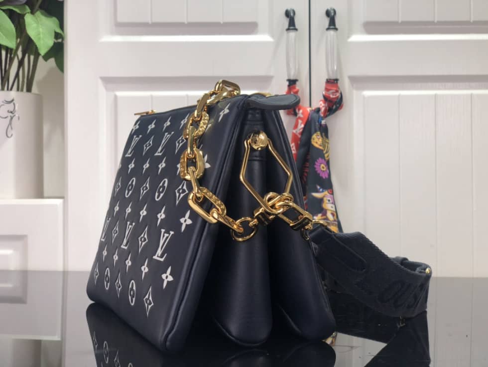 Best Replica Louis Vuitton Monogram Embossed Coussin PM M59398 Replica Shoulder Bag(ColaReps) - DEEPREPS