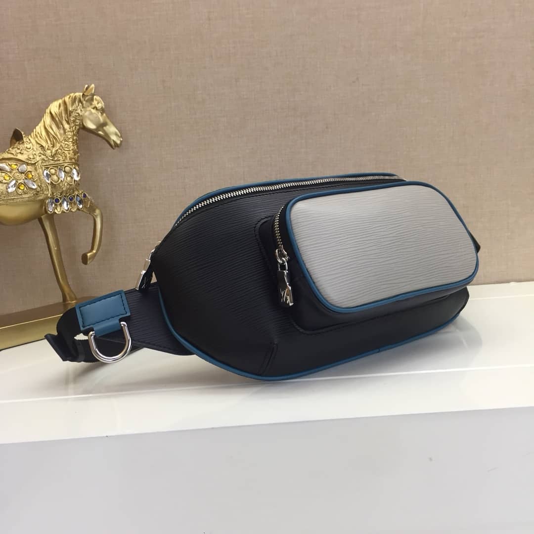 Louis Vuitton Damier Graphite Canvas Replica  Bumbag Black Blue M51464 - DEEPREPS