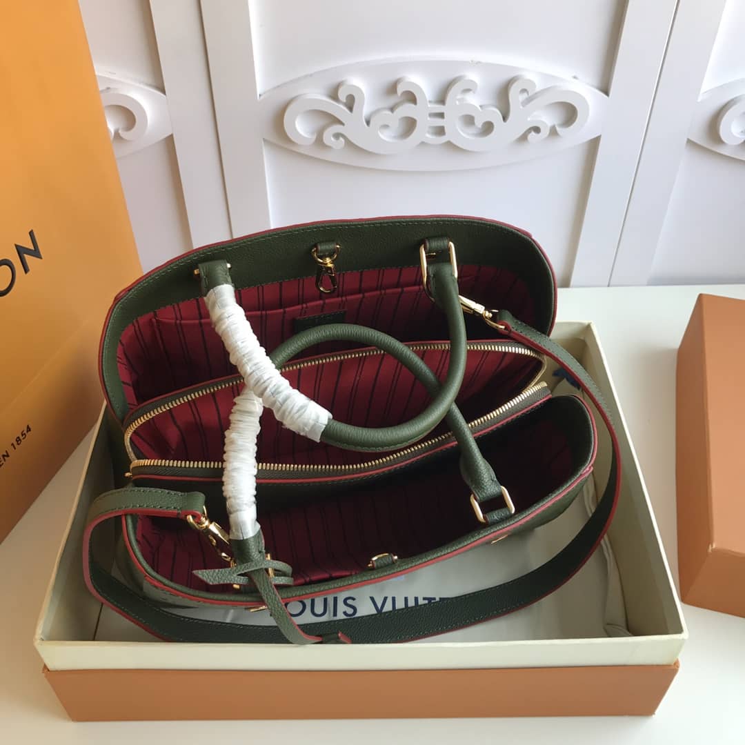 Louis Vuitton Monogram Montaigne MM Shoulder Bag Replica Green M41048 - DEEPREPS