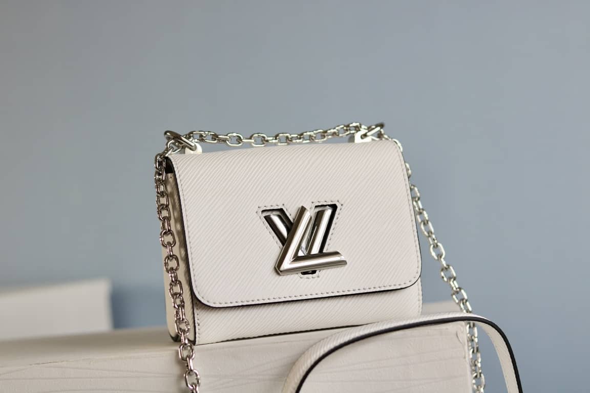 Louis Vuitton Replica Twist MM Epi Leather Bag White - DEEPREPS