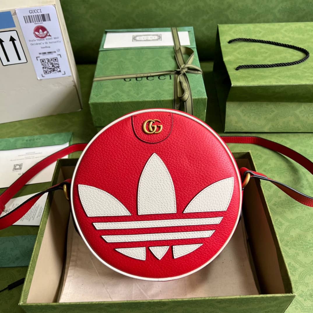 Adidas x Gucci Ophidia Shoulder Crossbody Bag Red 702626 Replica - DEEPREPS