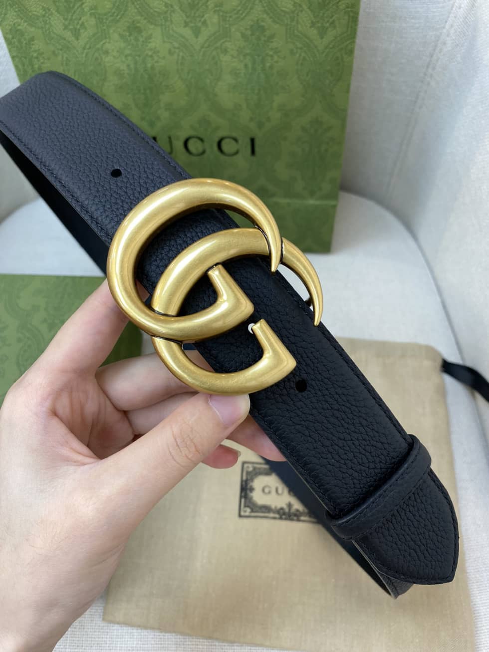 7 Star Gucci Leather Belt 40mm - DEEPREPS