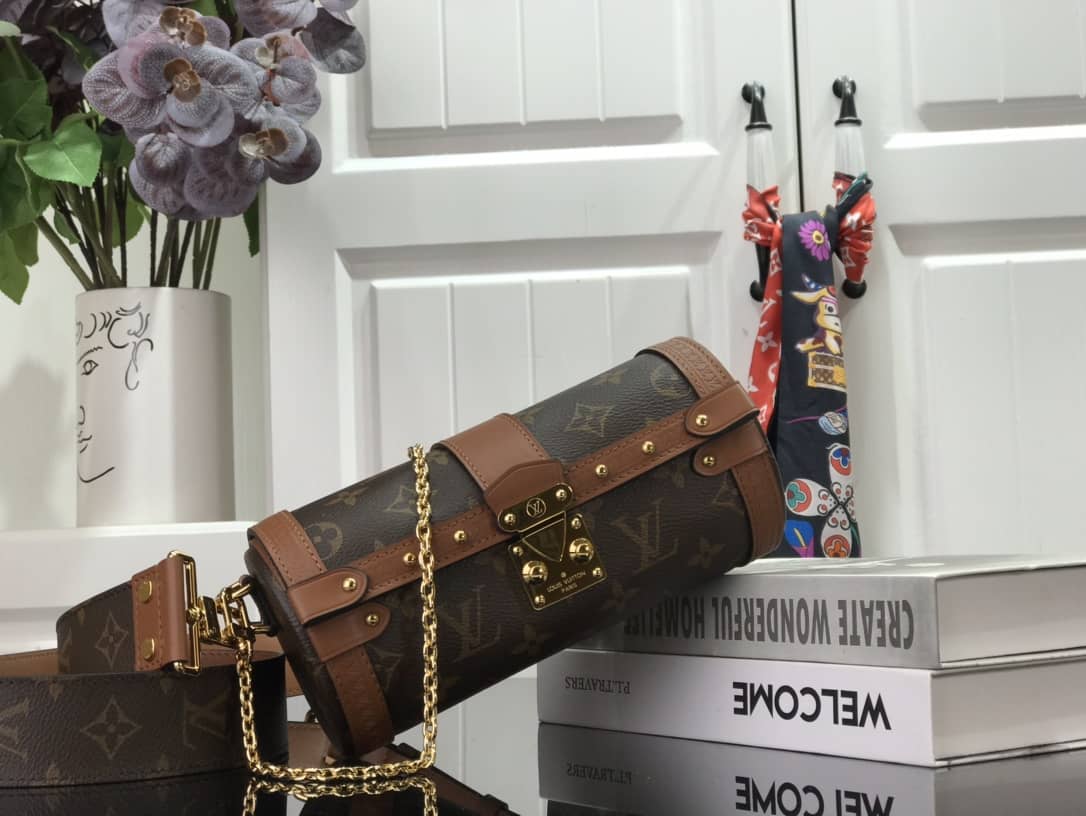 Louis Vuitton Papillon Trunk Monogram Chain Replica Crossbody Bag M57836 - DEEPREPS