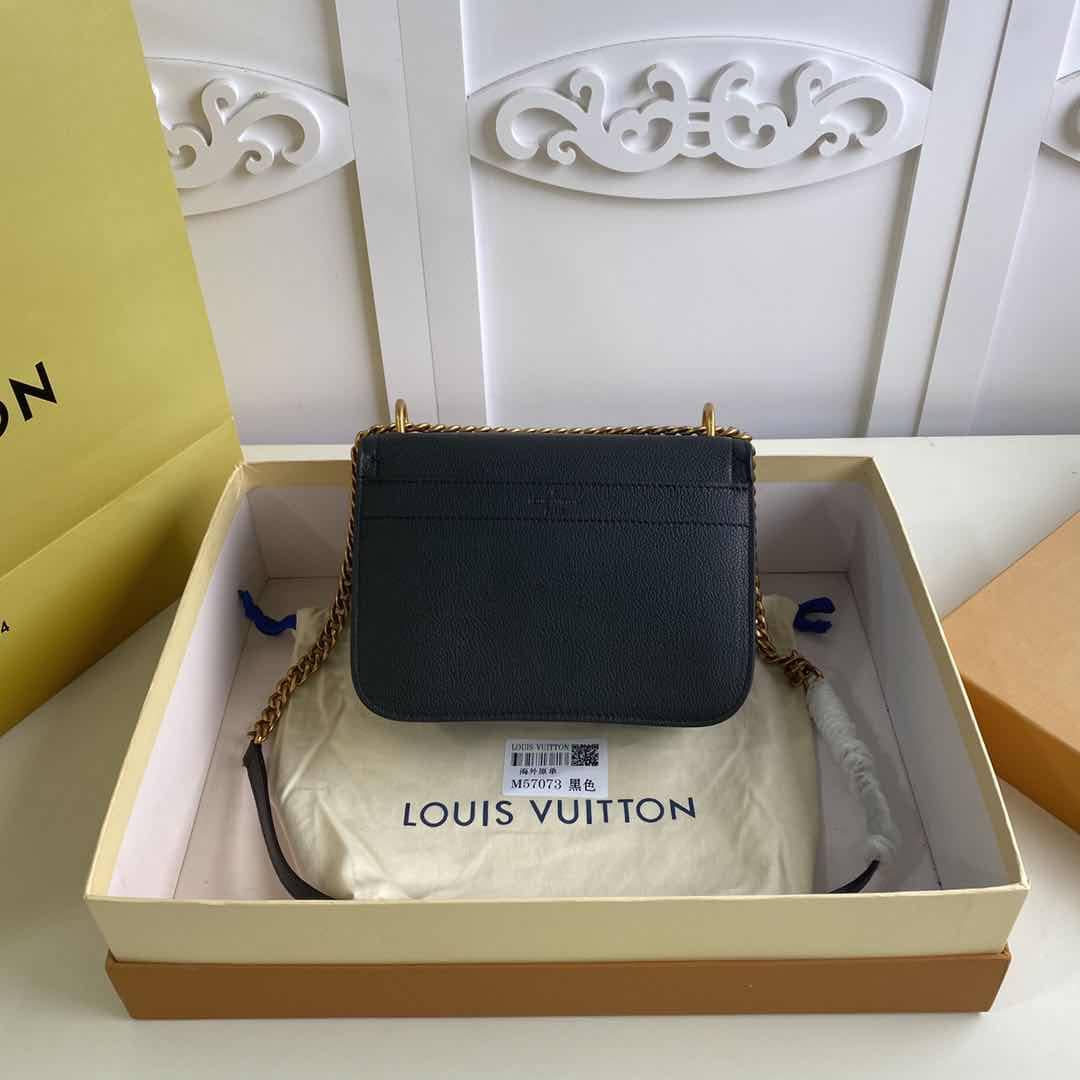 Louis Vuitton Lockme Chain PM Replica Handbag Black M57073 - DEEPREPS