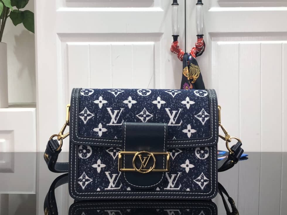 Louis Vuitton Monogram Denim Dauphine Mini M59716 Replica Shoulder Bag - DEEPREPS
