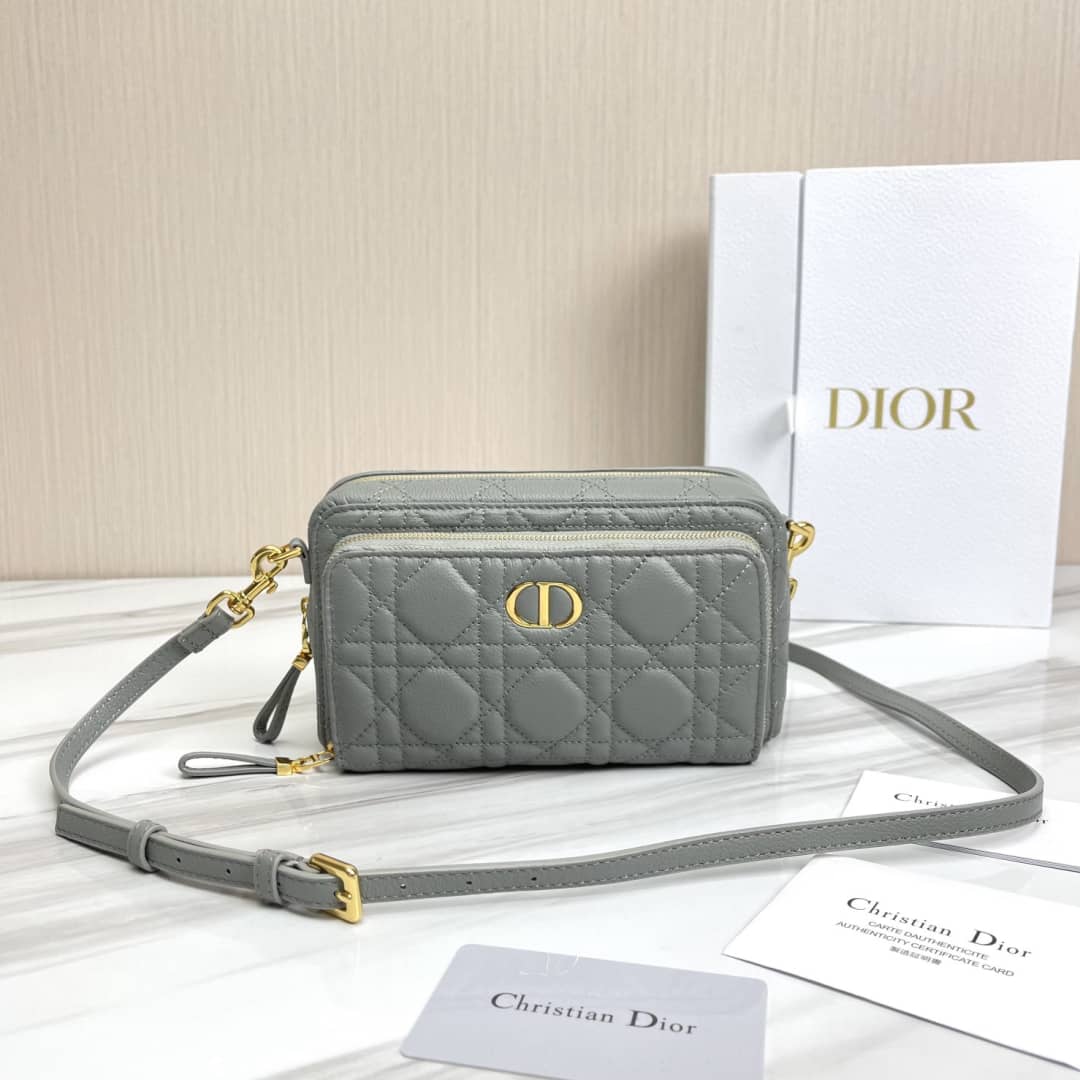 Christian Dior Caro Double Calfskin Pouch - DEEPREPS