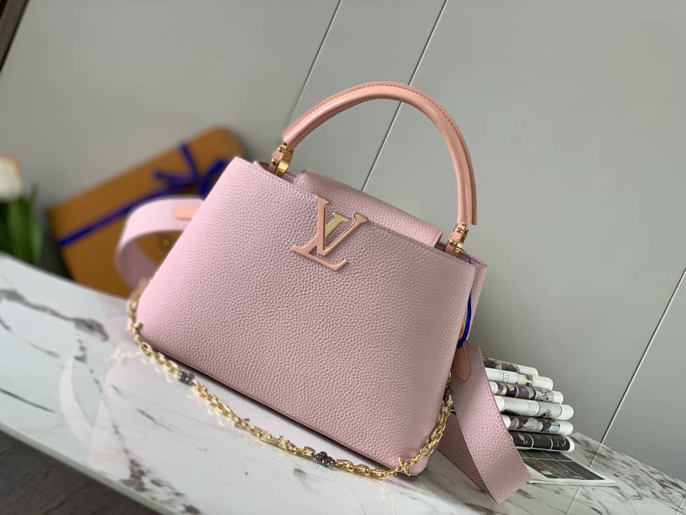 Louis Vuitton Capucines MM Pink M59209 Replica Crossbody Bag - DEEPREPS