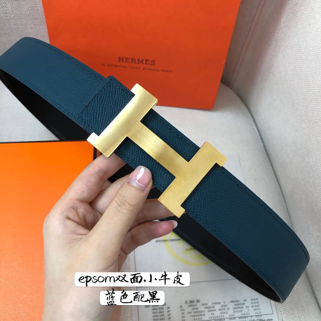 Knockoff Hermes Logo Belt 38mm - DEEPREPS