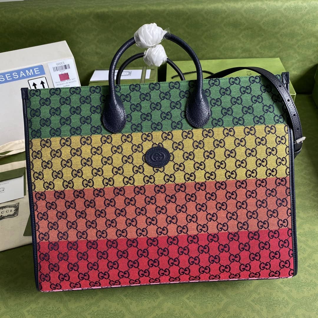 Gucci GG Multicolor Large Tote Replica 659980 - DEEPREPS