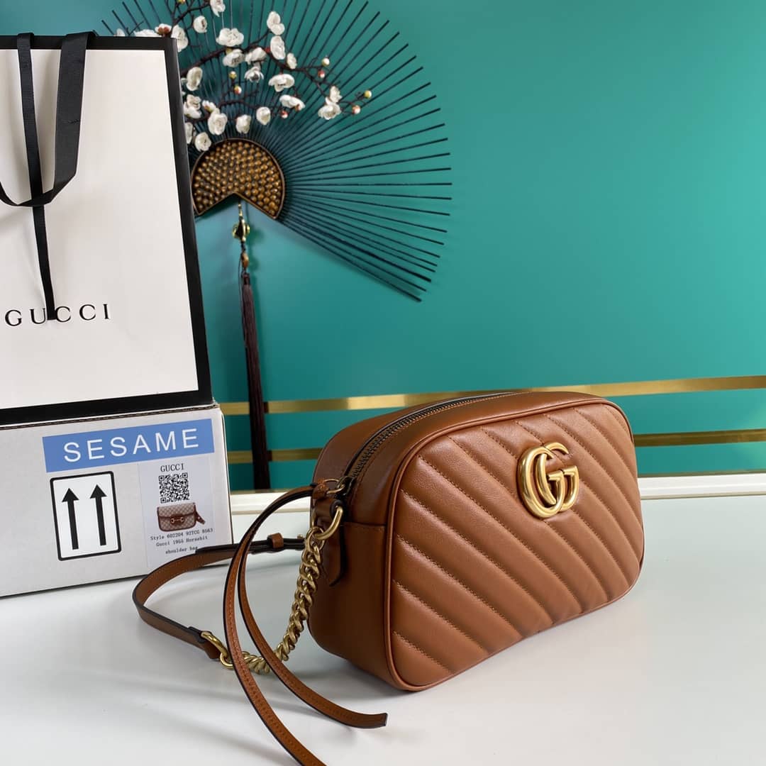 Gucci Marmont Dupe GG Small Matelassé Shoulder Bag Replica 447632 - DEEPREPS