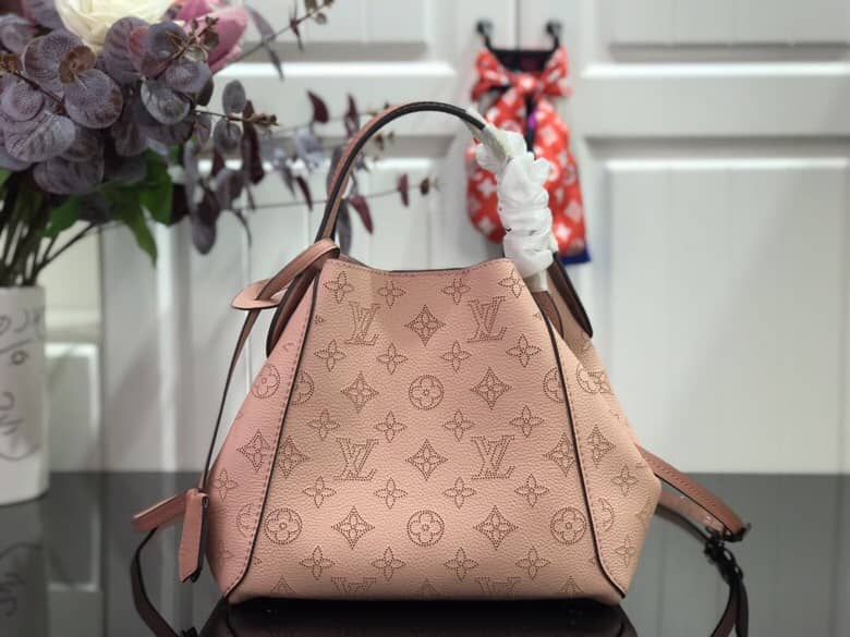 Louis Vuitton Mahina Hina PM Leather Tote Replica Pink M54353 - DEEPREPS