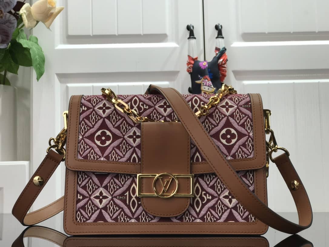 Louis Vuitton Since 1854 Dauphine Mini Replica Handbag Red M57172 - DEEPREPS