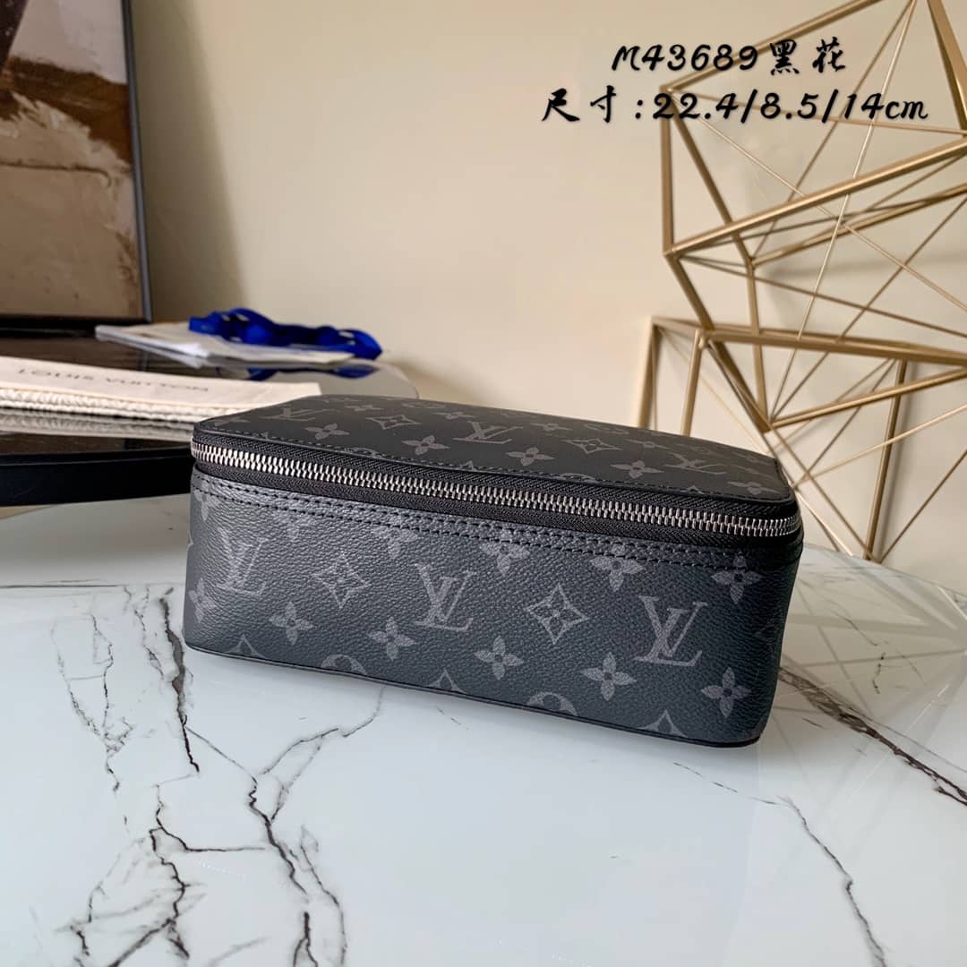 Louis Vuitton Packing Cube MM Monogram Canvas Replica Bag Black M43689 - DEEPREPS