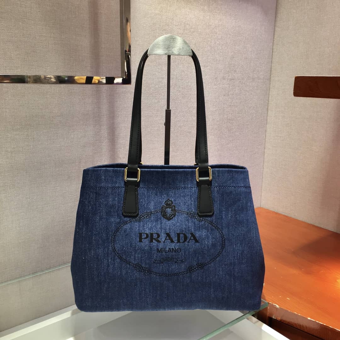 Prada Raffia Tote Dupe Small Linen Blend Calf Leather Replica Tote - DEEPREPS