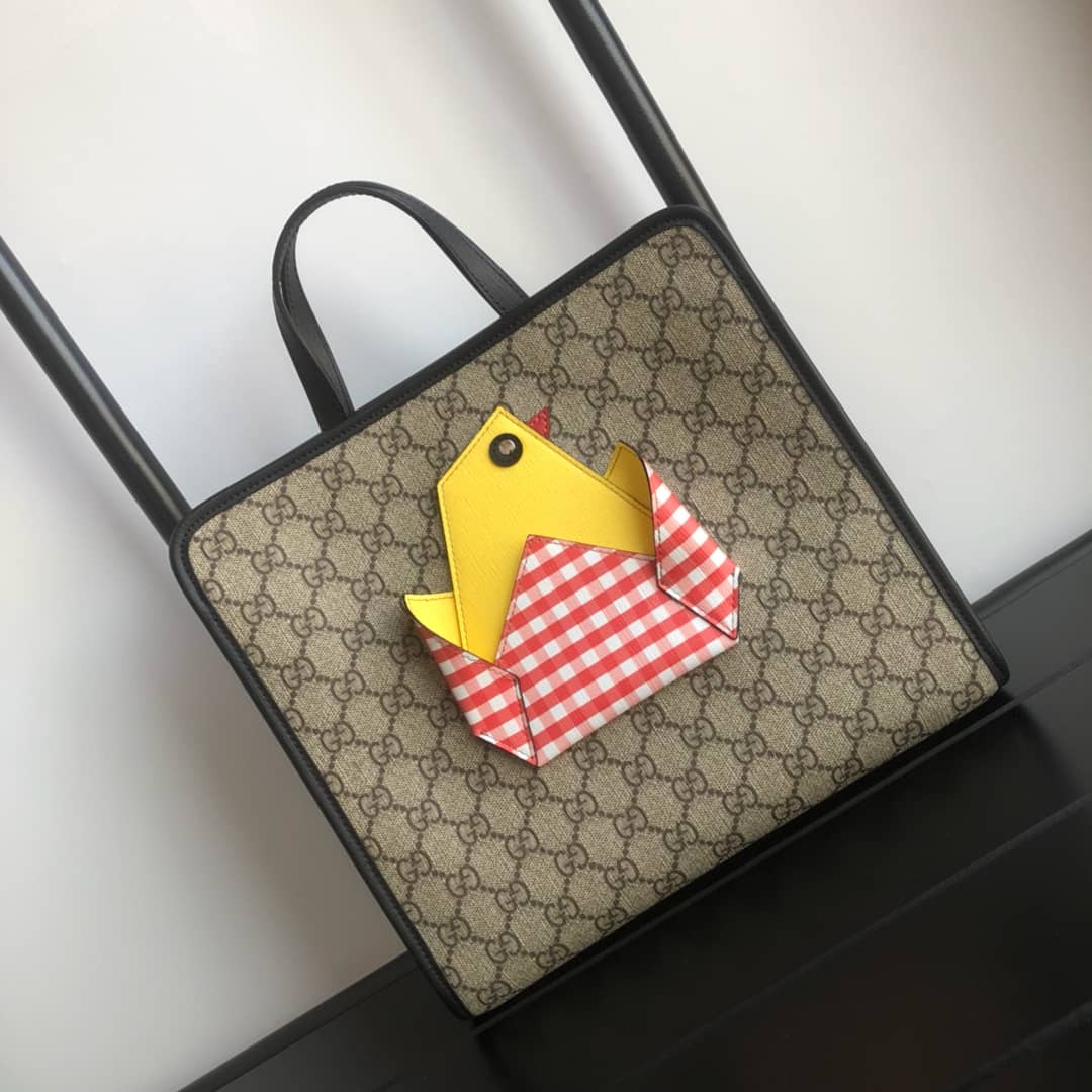 Gucci Children GG With Chick Supreme Canvas Tote Replica 606192 - DEEPREPS