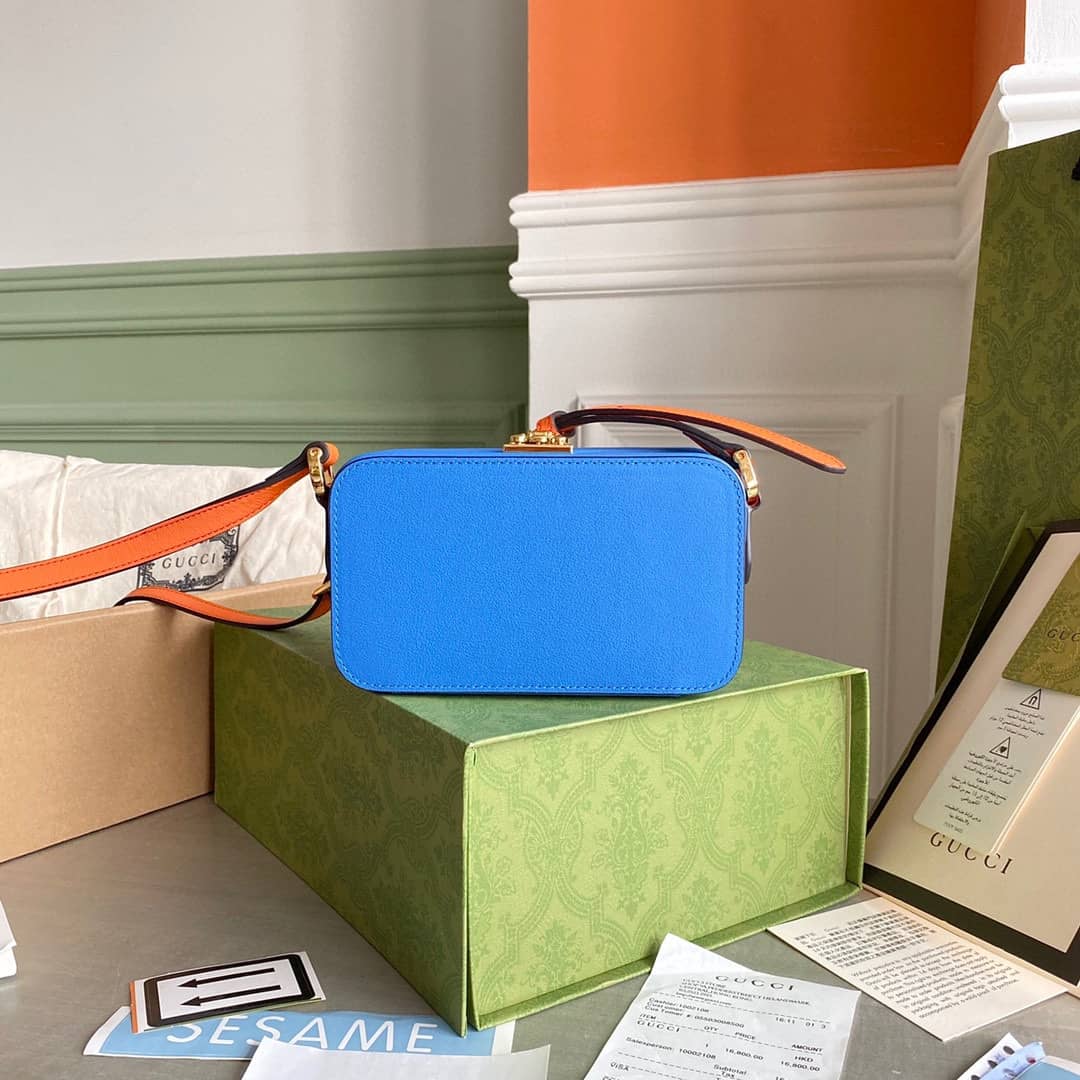 Gucci Interlocking G Mini Bag Replica Blue 658230 - DEEPREPS