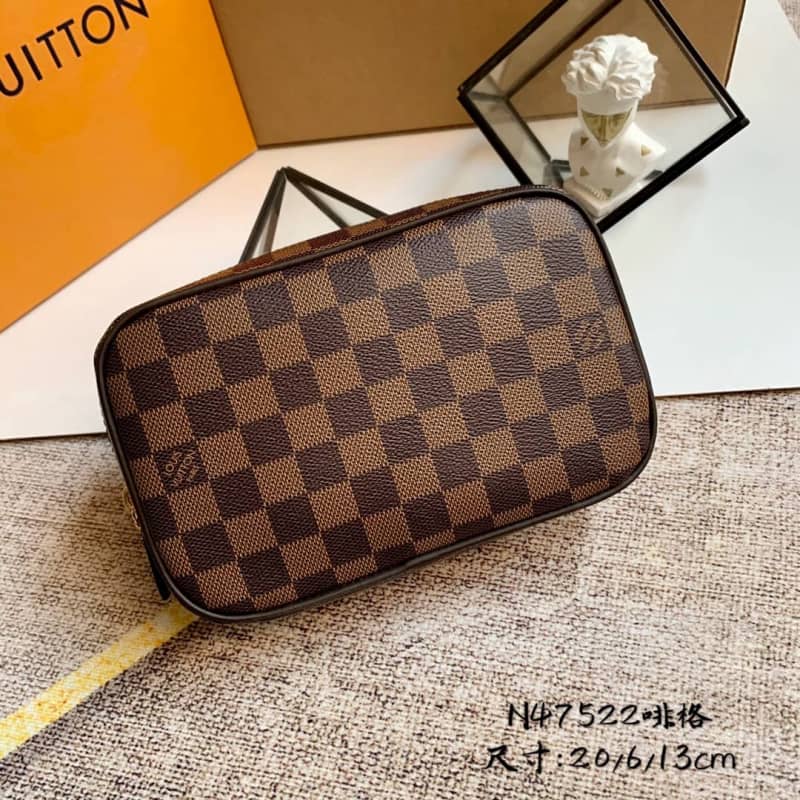 Louis Vuitton Toiletry Trousse Damier Pouch PM Replica N47522 - DEEPREPS