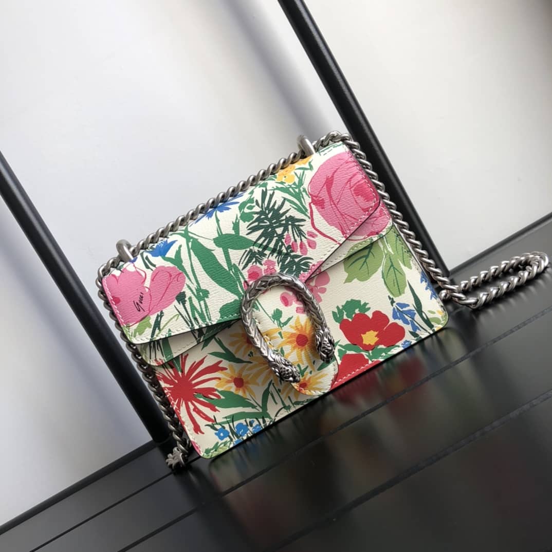 Gucci GG Supreme Dionysus 2way Mini Chain Shoulder Bag Replica Colorful 421970 - DEEPREPS