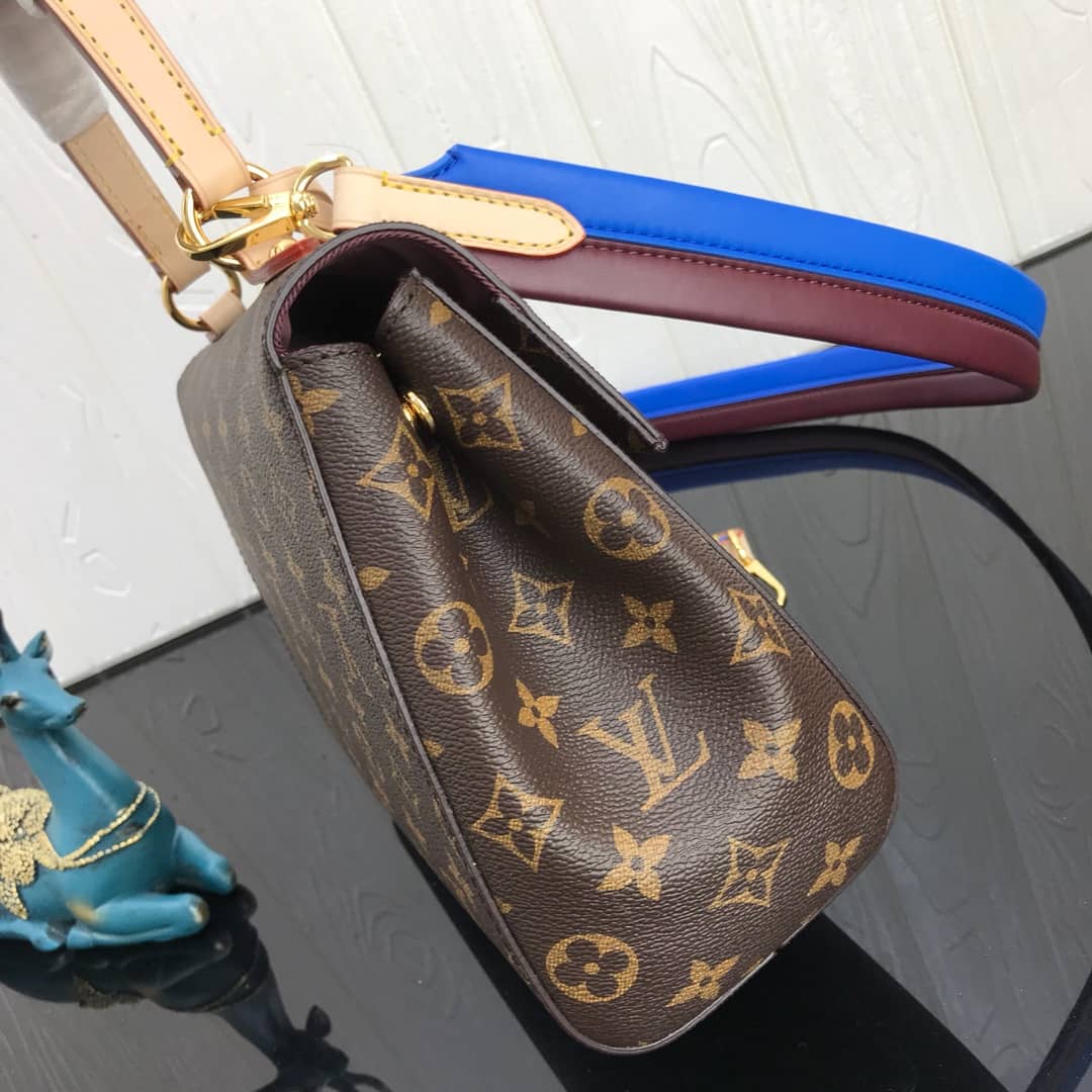 Louis Vuitton Cluny BB Monogram Canvas Shoulder Handbag Replica Purple M42738 - DEEPREPS