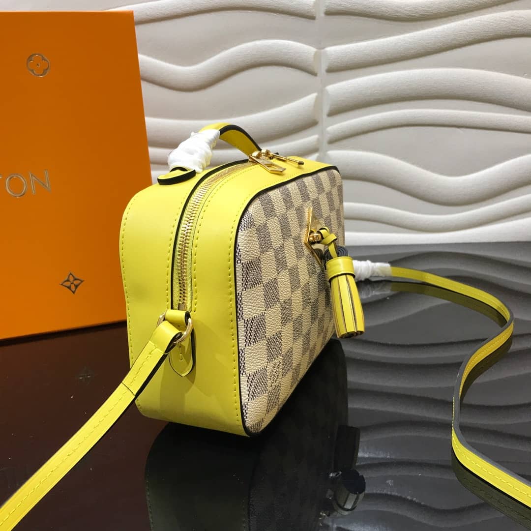 Louis Vuitton Damier Saintonge Replica Camera Bag Yellow N40154 - DEEPREPS