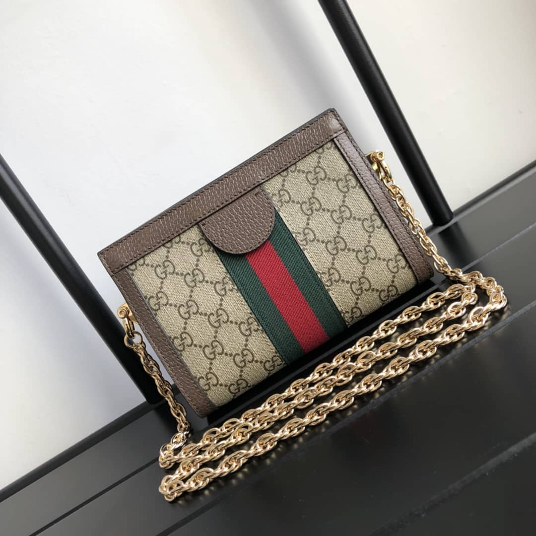 Gucci Ophidia Mini GG Supreme Canvas Shoulder Bag Replica 602676 - DEEPREPS