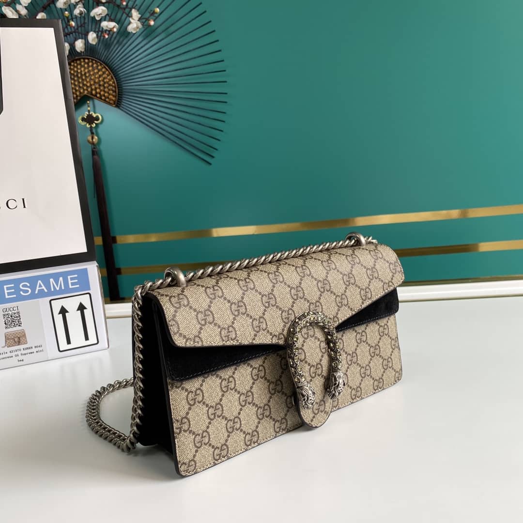 Gucci Dionysus GG Supreme Small Crossbody Bag Replica 499623 - DEEPREPS