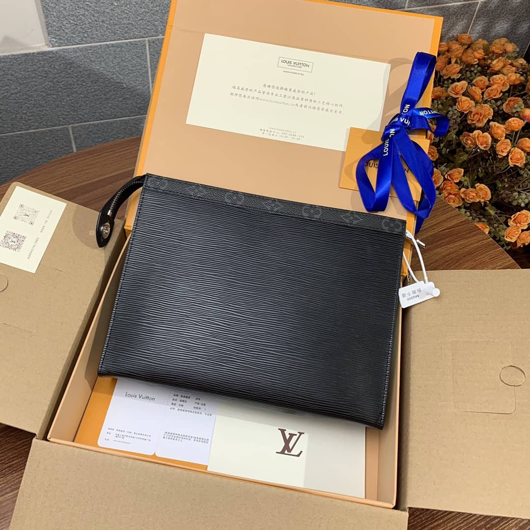 Louis Vuitton Monogram Eclipse Epi Replica Pochette Voyage MM M67736 - DEEPREPS