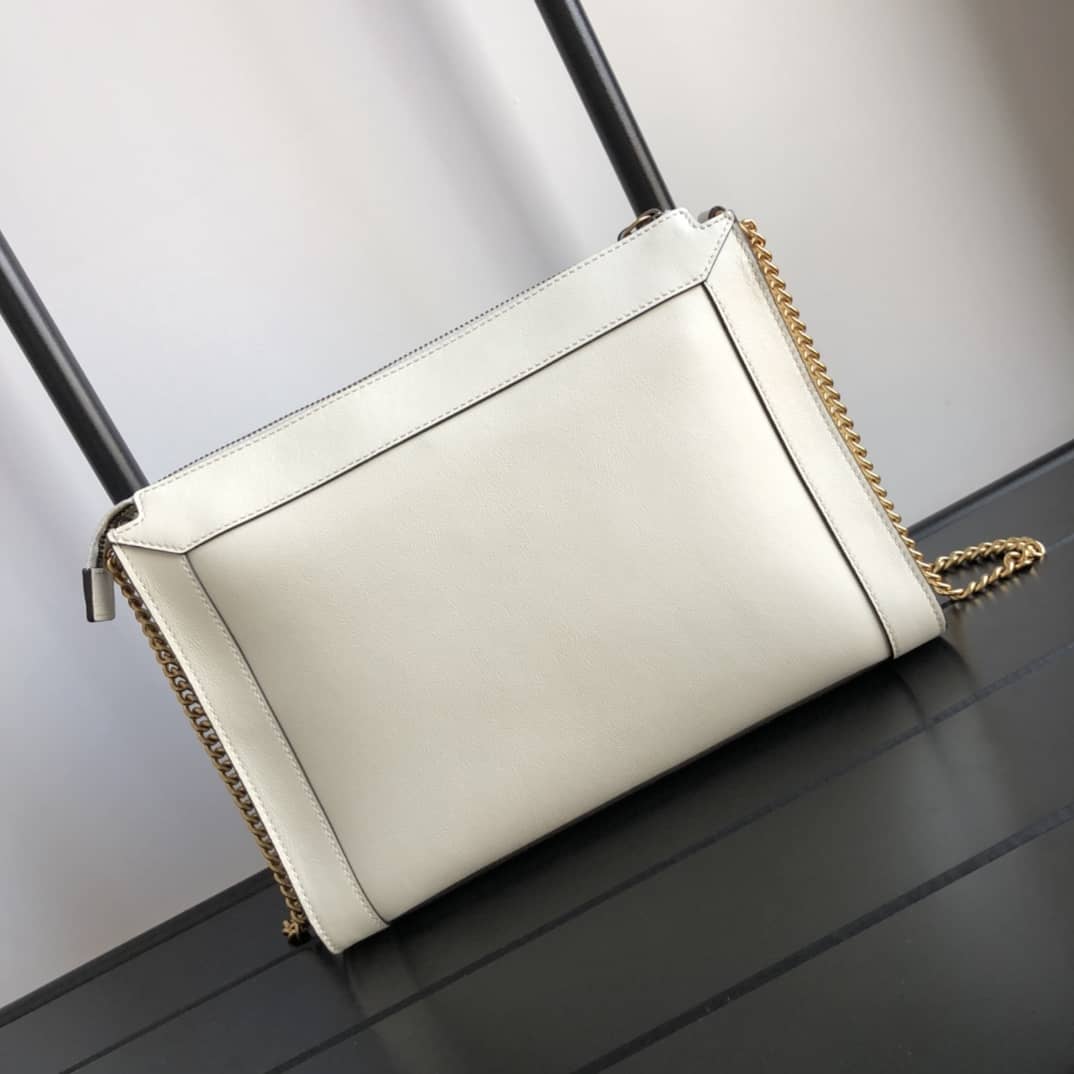 Gucci Small Shoulder Bag With Double G Replica White 648999 - DEEPREPS