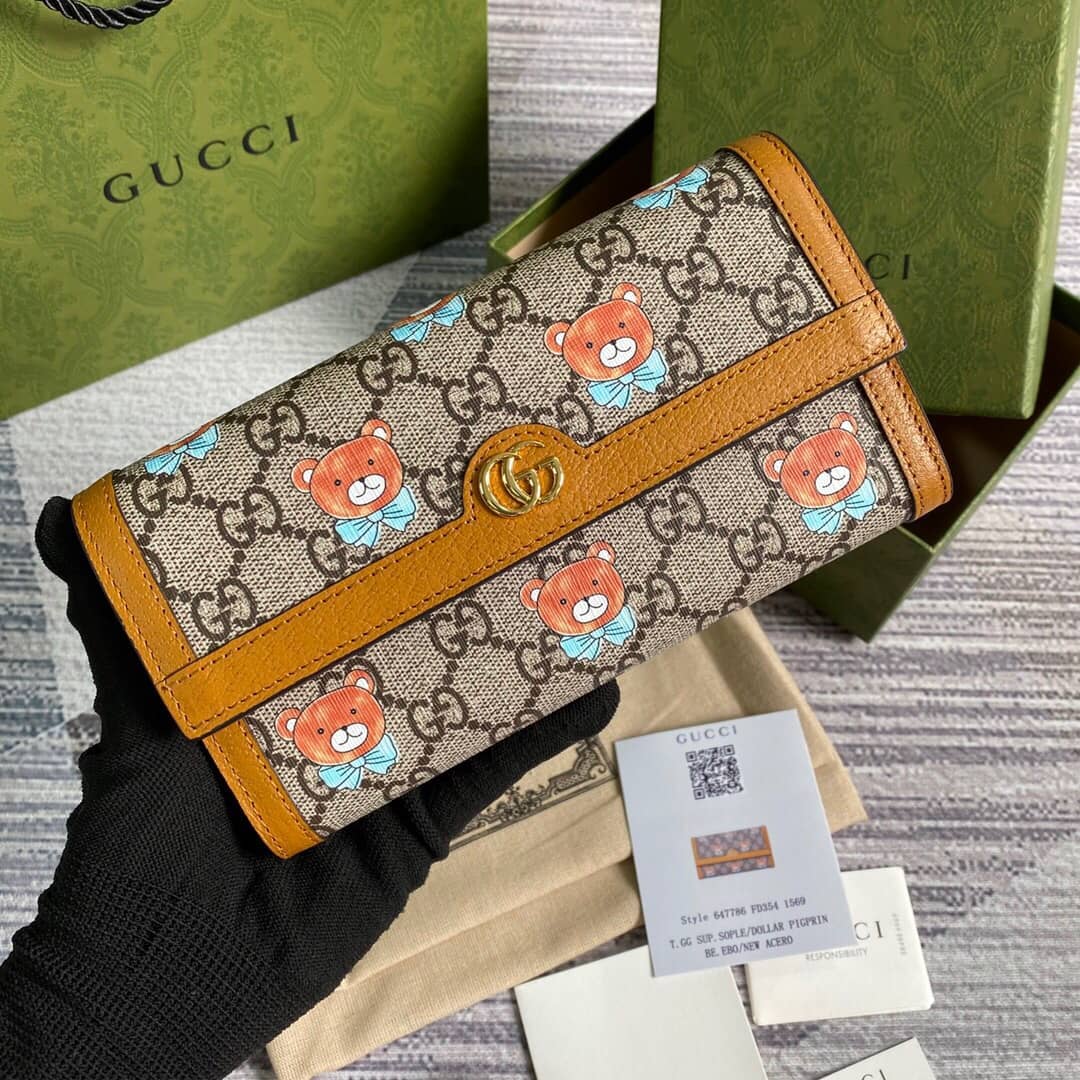 Gucci Teddy Bear Wallet Replica 647786 - DEEPREPS