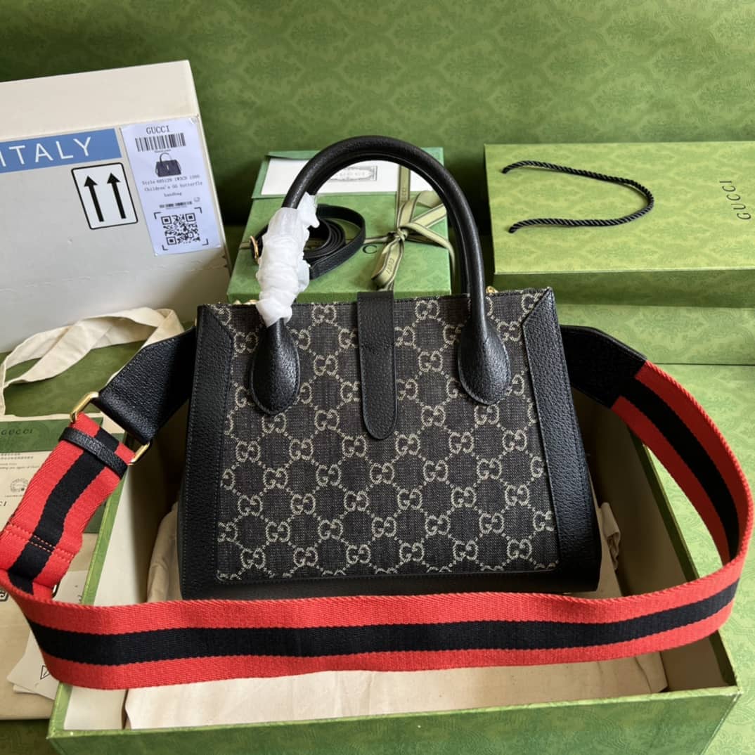 Gucci GG Jackie 1961 Denim Replica Tote Bag 685129 - DEEPREPS