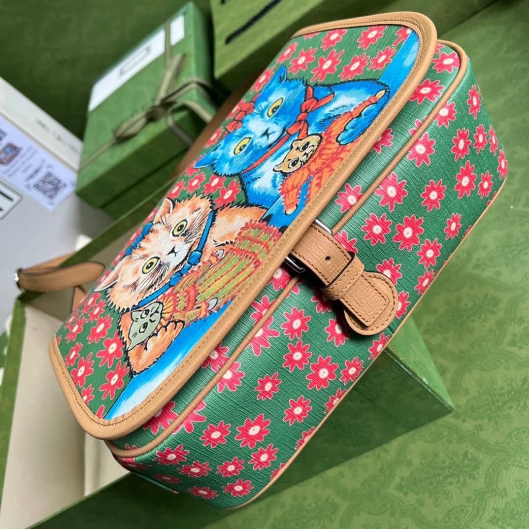 Gucci Children Cat Print 664143 Replica Messenger Bag - DEEPREPS