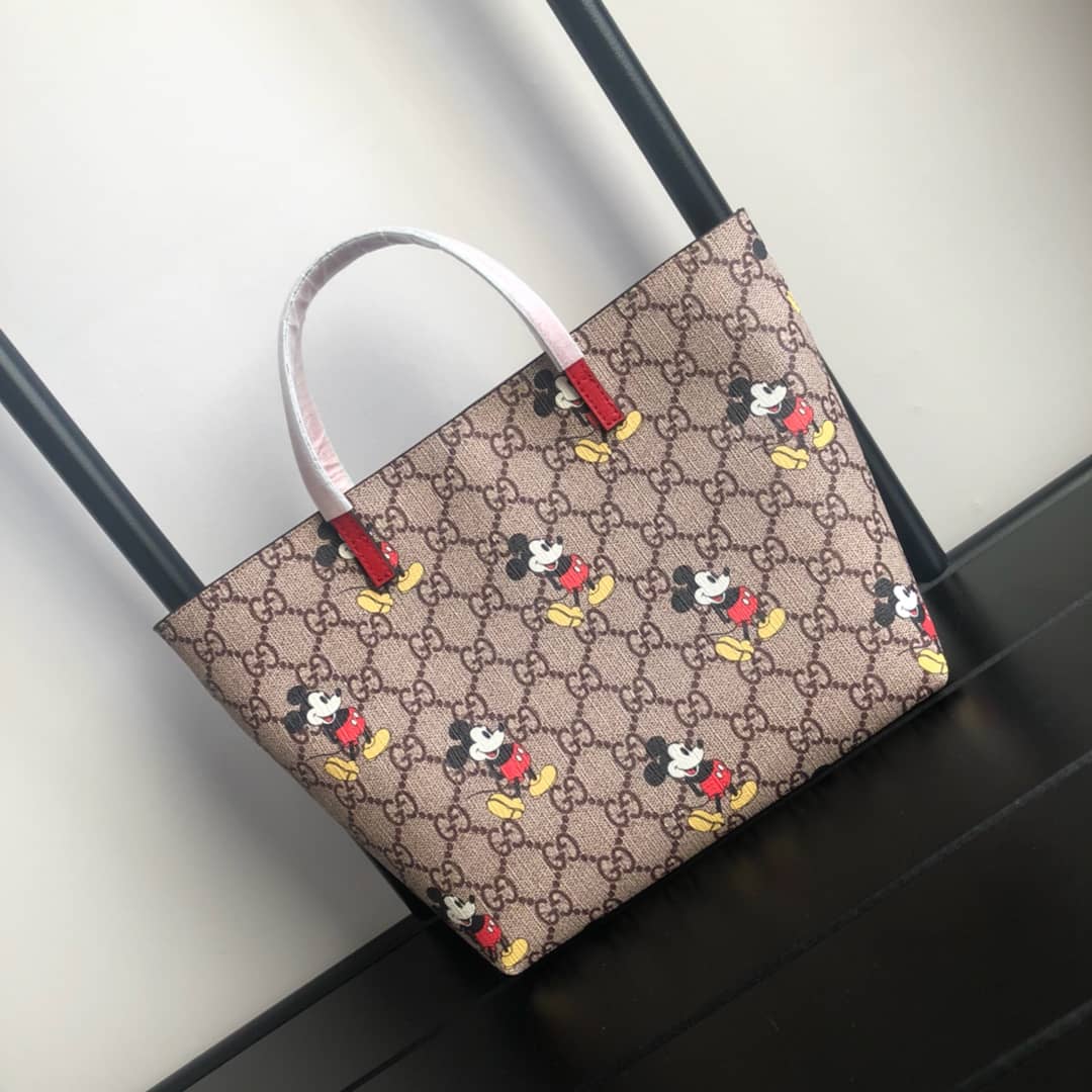 Gucci Children GG Supreme Canvas Replica Tote Brown 410812 - DEEPREPS