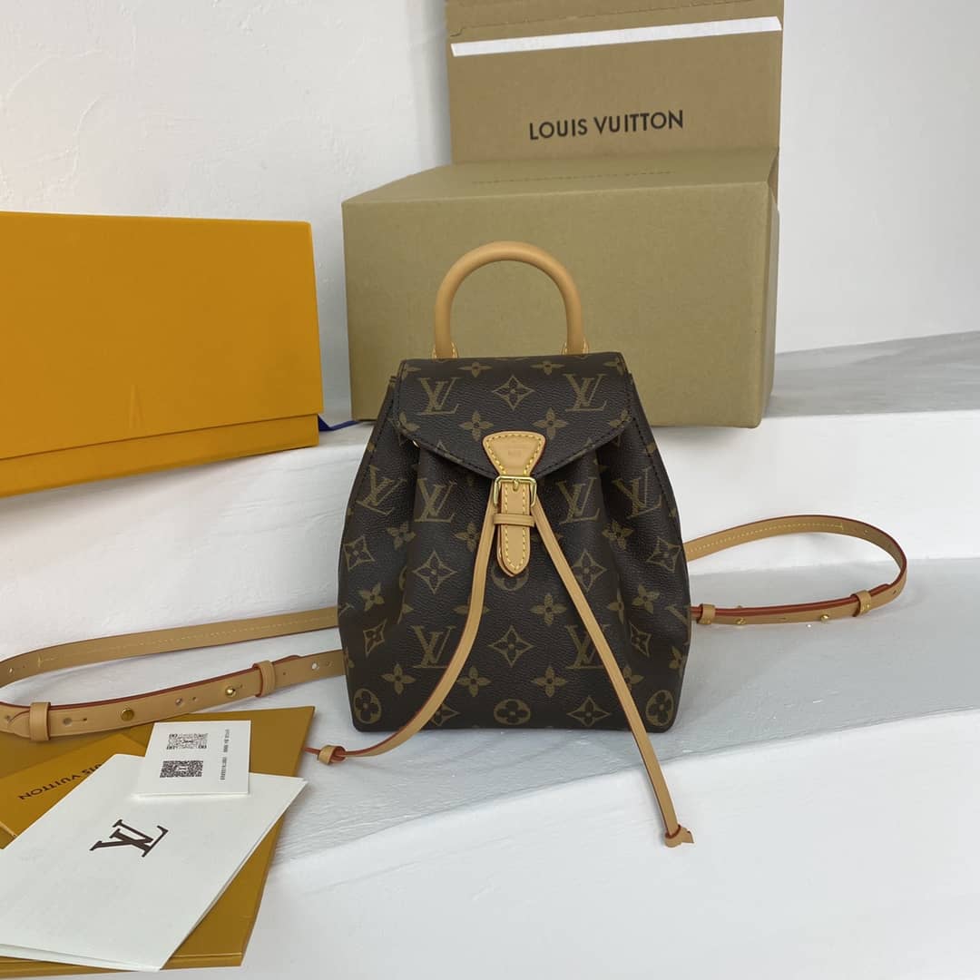 Louis Vuitton Monogram Canvas Montsouris BB Replica Bag M45516 Brown - DEEPREPS