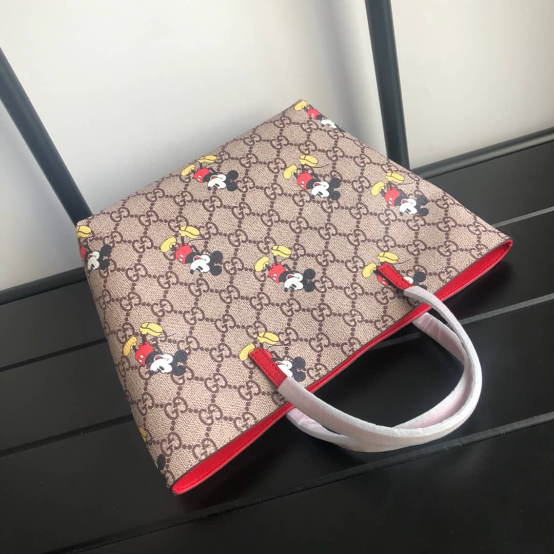 Gucci Children GG Supreme Canvas Replica Tote Brown 410812 - DEEPREPS