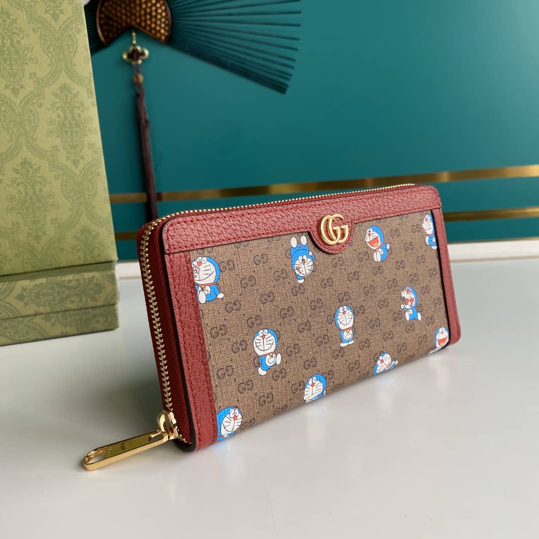 Gucci x Doraemon Zip Around Wallet Replica 647787 - DEEPREPS