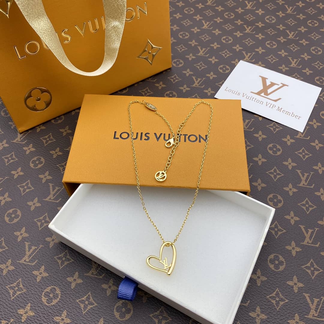Fake Louis vuitton Logo Necklace - DEEPREPS