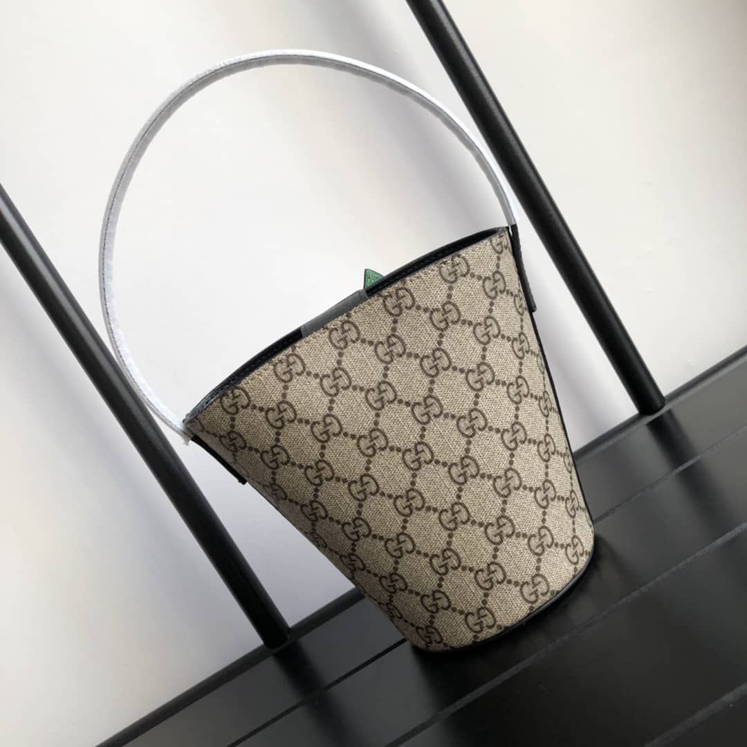 Gucci Kids GG Supreme Apple Bucket Bag Replica 653954 - DEEPREPS