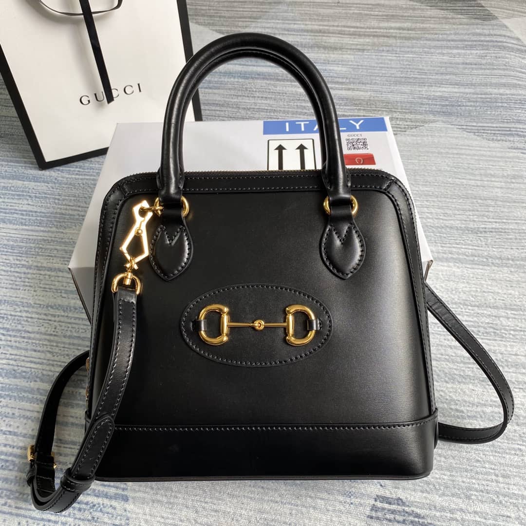 Gucci 1955 Horsebit Polkadot Handle Bag Replica 621220 - DEEPREPS
