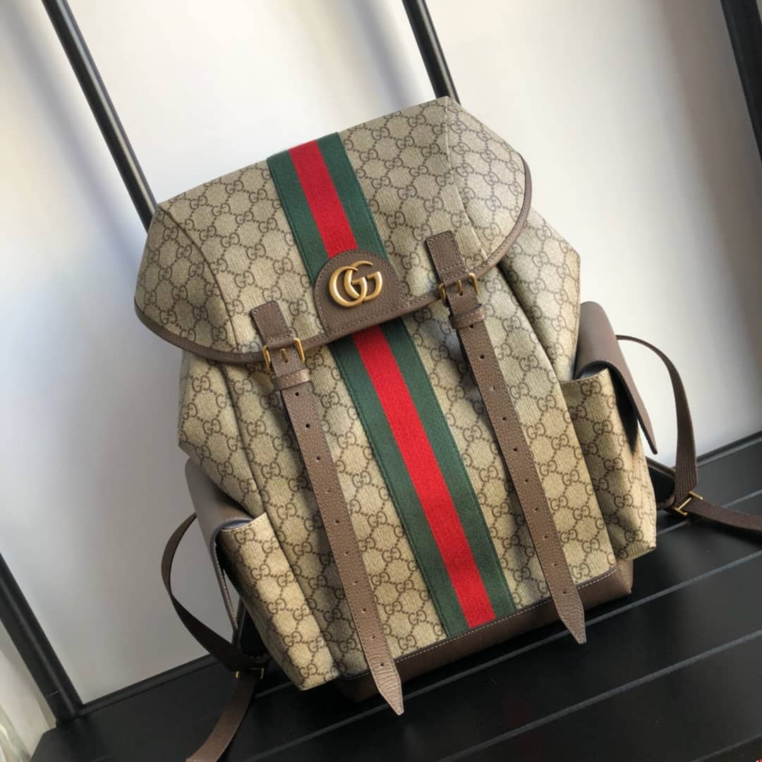 Gucci Ophidia GG Medium Supreme Canvas Replica Backpack 598140 - DEEPREPS