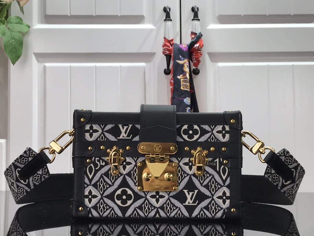 Louis Vuitton Since 1854 Petite Malle Replica Bag Black M57212 - DEEPREPS