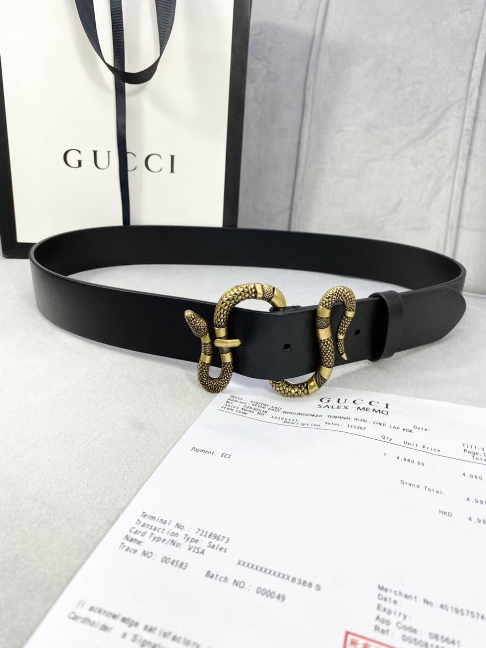 Knockoff Gucci Logo Belt 40mm - DEEPREPS