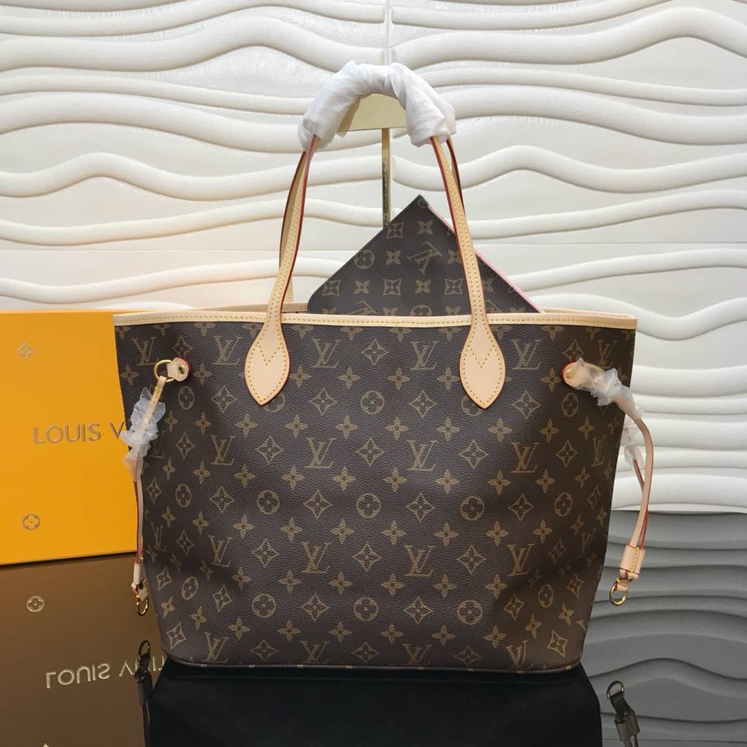 Louis Vuitton Monogram Neverfull MM Bag Replica Pink M40995 - DEEPREPS