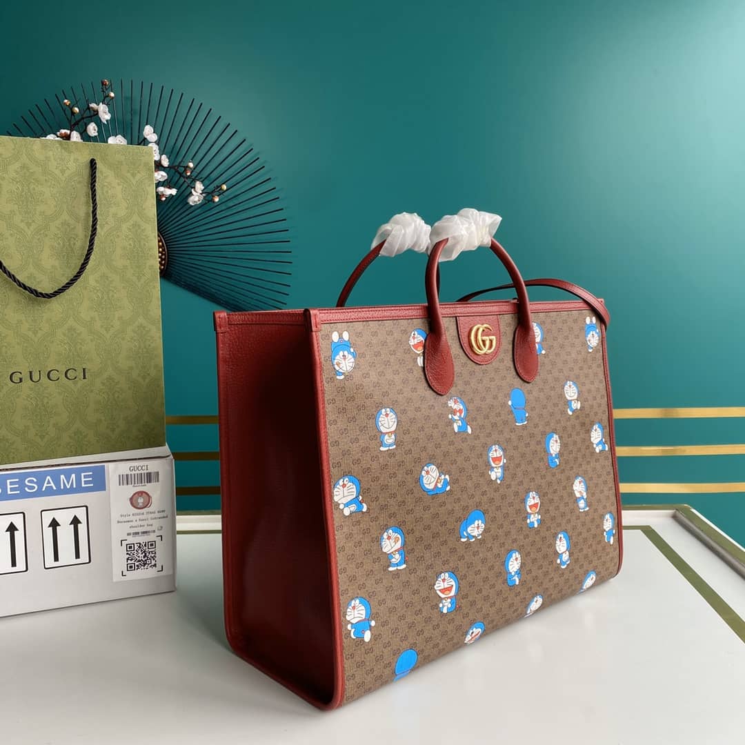 Gucci GG Supreme Doraemon 2Way Mini Tote Replica 653952 - DEEPREPS
