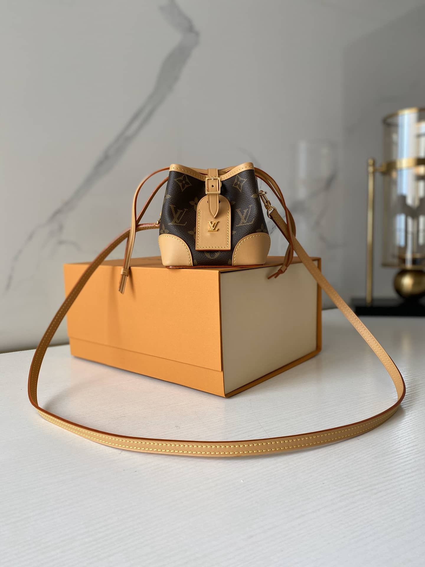 Louis Vuitton Monogram Coated Canvas Replica Crossbody Bag Brown M57099 - DEEPREPS