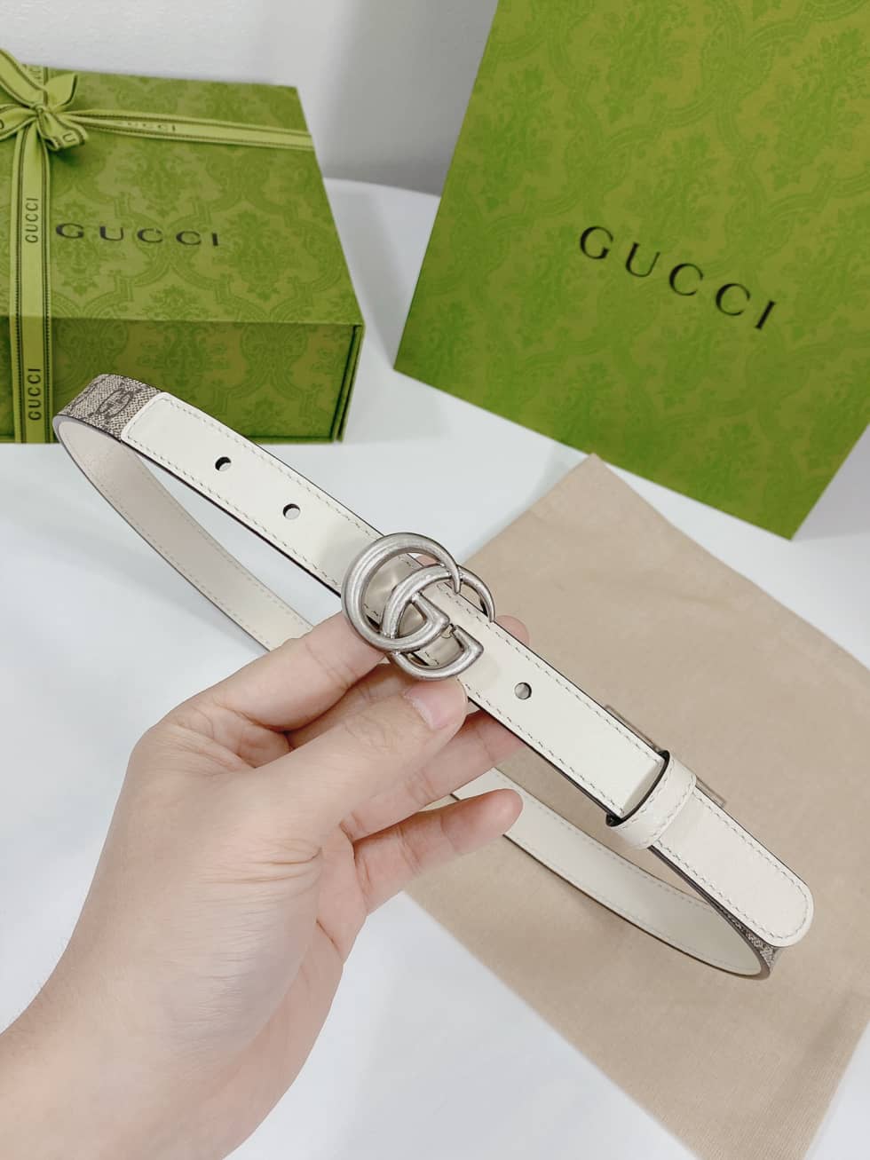 7 Star Gucci Leather Belt 20mm For Lady - DEEPREPS