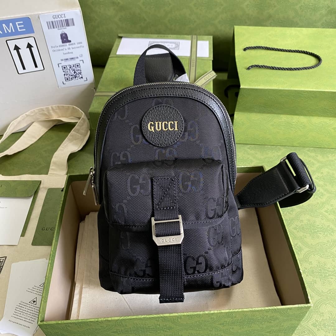 Gucci Off The Grid Nylon Canvas Leather Backpack Replica 658631 - DEEPREPS