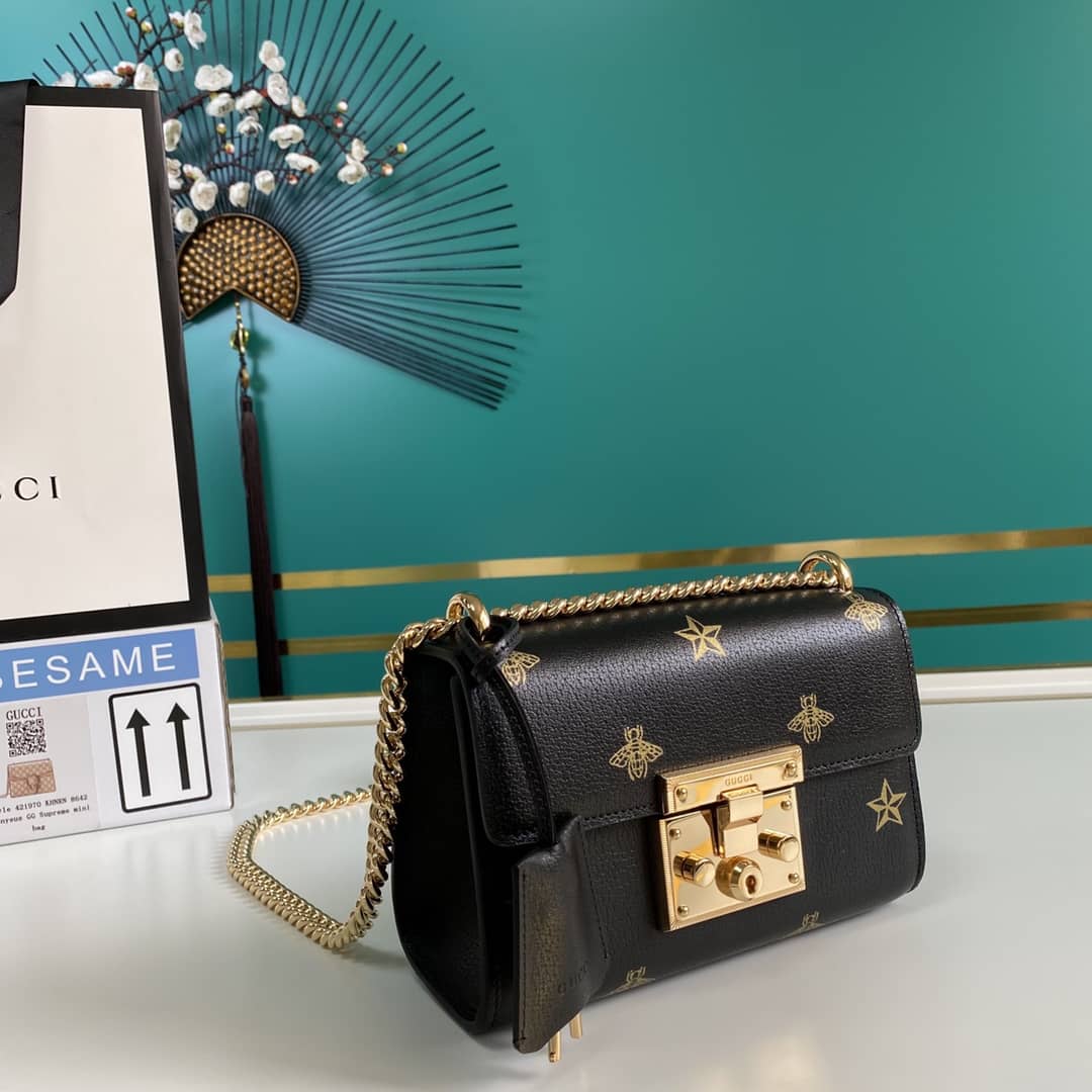 Gucci Padlock Leather Shoulder Bag Replica 432182 - DEEPREPS